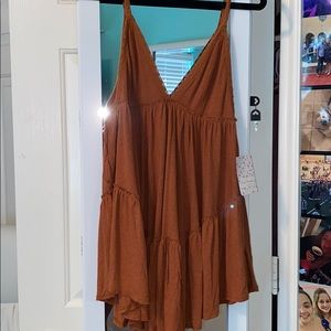 NWT XS FREE PEOPLE Bella Donna Tunic copper rust